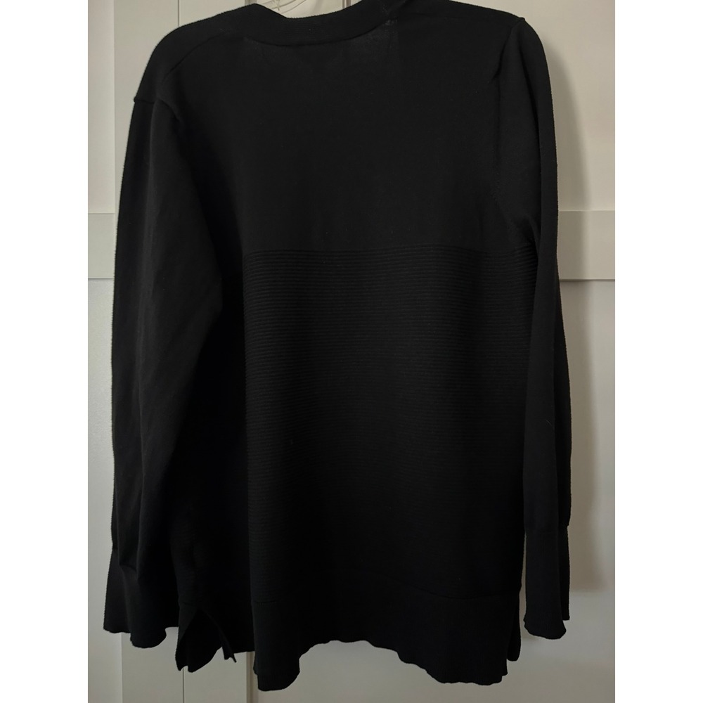 Time and Tru Womens Black Open Front Cardigan Sweater XL 16-18 TT31100012775 - Picture 11 of 11